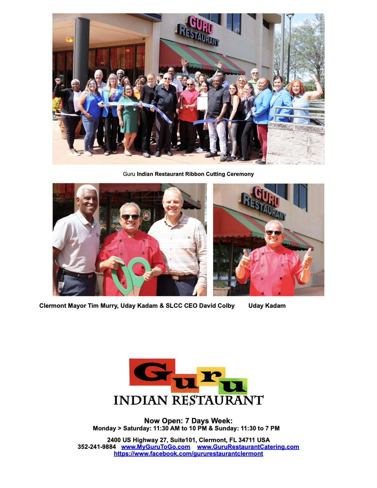 Guru Restaurant Celebrating 9 Years In Clermont 2