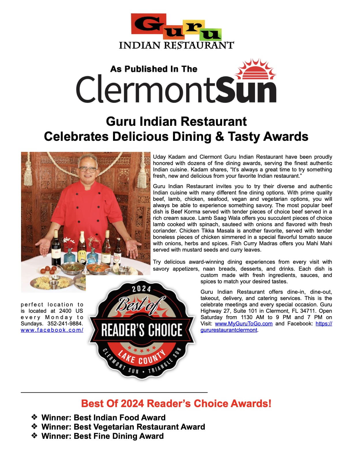 Guru Restaurant Channel 13